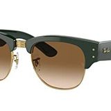 Ray-Ban Unisex Güneş Gözlüğü Siyah Çerçeve Üzerinde Gri, Siyah Lensler, 53MM, Altın üzerine yeşil, X-Large