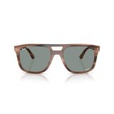 Ray-Ban Unisex Rb2213ch Chromance Kare Güneş Gözlüğü, Havana Kahverengi/Polar Açık Mavi, 55 mm