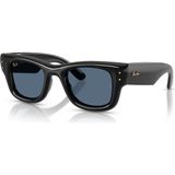 Ray-Ban Wayfarer Puffer Güneş Gözlüğü Siyah Çerçeve Mavi Cam UV 400 Filtreli Rb 4940 601/80 50