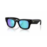 Ray-Ban Wayfarer Puffer RB 4940 601/55 47 Siyah Mavi Unisex Güneş Gözlüğü