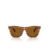 Ray-Ban Wayfarer Reverse RBR0502S Köşeli Kahve Unisex Polarize Güneş Gözlüğü
