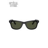 Ray-Ban Wayfarer Unisex Güneş Gözlüğü RB2140 901, Siyah Asetat Çerçeve, Yeşil Cam, 50-22