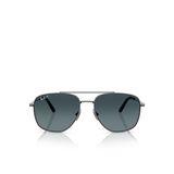 Ray-Ban William Titanium RB8097 Köşeli Metal Unisex Polarize Güneş Gözlüğü