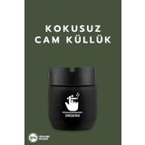 ray plastik Desenli Kokusuz Cam Küllük 425 CC