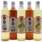 Raya Organik Atatürk Orman Çiftliği Sirke Seti 5’li (Elma, Üzüm, Alıç, Ananas, Enginar) - 500 ml