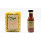 Raya Organik Organik Acı Ketçap 300G - Organik Burgu Makarna 500 G 2'li Set - 800 gr