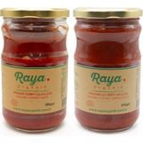 Raya Organik Organik Domates Salçası 650 G ve Organik Acı Biber Salçası 610 G - 1,2 kg