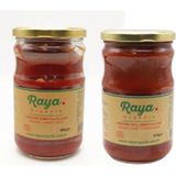 Raya Organik Organik Domates Salçası 650 G ve Organik Tatlı Biber Salçası 610 G - 1,2 kg