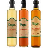 Raya Organik Organik Elma Sirkesi 500 Ml, Alıç Sirkesi 500 Ml, Üzüm Sirkesi 500 ml Set