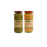 Raya Organik Organik Haşlanmış Nohut 400 gr- Organik Haşlanmış Bezelye 400 gr 2 'li Set
