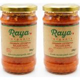 Raya Organik Organik Lütenitsa Sosu 290 gr x 2 – Balkan Usulü Sebze Ezmesi - 580 gr