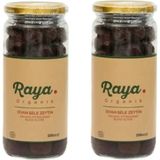Raya Organik Organik Siyah Zeytin 2’li Set (500 cc x 2) - 620 gr