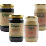 Raya Organik Organik Tahin 2 x 340 G, Organik Üzüm Pekmezi 2 x 380 G Set - 1,4 kg