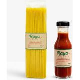 Raya Organik Organik Tatlı Ketçap 300 gr - Organik Spagetti Makarna 500 gr 2'li Set - 800,0 gr