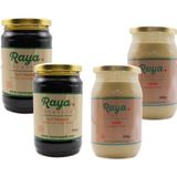 Raya Organik Tahin 2 x 340 G, Organik Dut Pekmezi 2 x 380 G Set - 1,4 kg