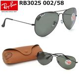Rayban RB3025 002/58 58-14 3P Aviator Polarize Kadın Güneş Gözlüğü
