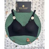 Raye Ithal Buz Ipek (Ice-Silk) Ultra Ince Rahat Nefes Alır Dekolteli Görünmez Lazer Dikişsiz Sütyen - Siyah