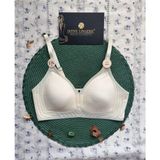 Raye Ithal Buz Ipek (Ice-Silk) Ultra Ince Rahat Nefes Alır Dekolteli Görünmez Lazer Dikişsiz Sütyen - XL - Ekru