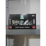 Rayko (10 Parça) 5 Adet 28 mm Çelik Alçıpan Dübeli+40×40 Vida | Paslanmaz Jilet Tip Korniş Dübeli