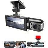 Raylax Araç Kamerası 1080P Full Hd 1296P Super Hd Black Box Araç Içi Kamera Video ve Fotoğraf Kaydedici Kamera - Siyah