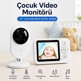 Raylax Bebek Kamerası LCD Ekranlı Gece Görüşlü Bebek Telsizi Bebek Odası Kamerası Monitörü - RENK