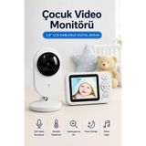 RAYLAX Bebek Kamerası Lcd Ekranlı Gece Görüşlü Bebek Telsizi Bebek Odası Kamerası Monitörü