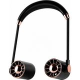Raylax Boyun Fan Esnek Taşınabilir USB Şarjlı 3 Kademeli Ergonomik Boyun Fanı Vantilatör Soğutucu - Siyah