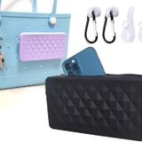 Raymall Bogg Çanta Aksesuarları için Silikon Telefon Tutacağı, Evrensel Yumuşak Silikon Ekleme Plaj Çantası Telefon Tutucu Kılıfı Cüzdan 4 Kanca Aksesuarları forSimple Modern & XL Bogg Çanta Telefon