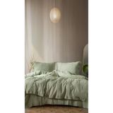 RAYME TEKSTIL Cloudy Mood Müslin Nevresim Takımı,%100 Doğal Pamuk, OEKO-TEX Sertifikalı, Çift Taraflı, Tek/Çift Kişilik, Terletmeyen (Su Yeşili, Çift Kişilik)