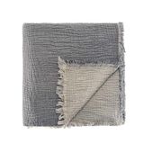 RAYME TEKSTİL - Müslin Pike Tek Kişilik, 100% Pamuk 4 Katlı Kaliteli Müslin Yatak Örtüsü, Dekoratif Şık Yumuşak Hafif Yazlık Pike (Antrasit, Tek Kişilik 160x220 cm)