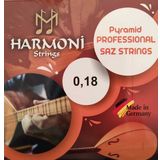 Raymond Joes HRM18P Pyramid Kısa Sap Saz Bağlama Teli Takım Profesyonel Piramit (Alman Malı)