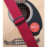 Raymond Joes RJ100RD Gitar Askısı Polipropilen Orjinal Deri Başlıklı Kırmızı