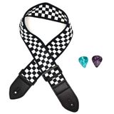 Raymond Joes RJGAS Gitar Askısı Dama White Plaid (88-146 cm)