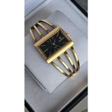 Raymond RYM-1142 QUARTZ KABURGA MODELİ KADIN KOL SAATİ - 2 YIL GARANTİ GOLD-SİYAH