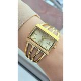 Raymond RYM-1142 QUARTZ KABURGA MODELİ KADIN KOL SAATİ - 2 YIL GARANTİ GOLD