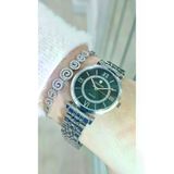Raymond RYM-213055 QUARTZ KADIN KOL SAATİ - 2 YIL GARANTİ GÜMÜŞ-YEŞİL