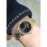 Raymond RYM-213058L QUARTZ 28mm KADIN KOL SAATİ - 2 YIL GARANTİ GOLD-SİYAH