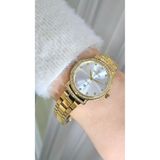 Raymond RYM-213058L QUARTZ 28mm TAŞLI KADIN KOL SAATİ - 2 YIL GARANTİ GOLD-BEYAZ