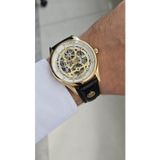 Raymond RYM-280267 ERKEK İSKELET OTOMATİK KOL SAATİ GOLD-BK-W