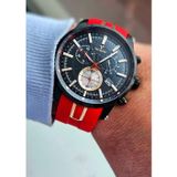 Raymond Rym-4591 Quartz Silikon Erkek Kol Saati - 2 Yıl Garanti Kırmızı