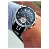 Raymond Rym-4591 Quartz Silikon Erkek Kol Saati - 2 Yıl Garanti Ss-Bk