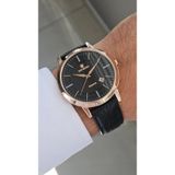 Raymond RYM-4735 QUARTZ KLASİK ERKEK KOL SAATİ - 2 YIL GARANTİ ROSE-SİYAH