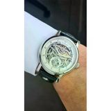 Raymond RYM-4853 OTOMATİK ERKEK İSKELET MODEL KOL SAATİ - ÇELİK KASA - DERİ KORDON - 2 YIL GARANTİ SS-BK-W