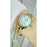 Raymond RYM-5036 32mm Kadın Kol Saati - Rakam Detaylı - Gold - Paslanmaz Çelik GOLD-BEYAZ