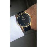Raymond RYM-631494 QUARTZ KLASİK ERKEK KOL SAATİ- SLIM KASA - YENI SEZON GOLD-SİYAH-GOLD