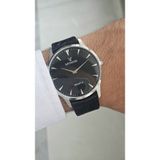 Raymond RYM-631494 QUARTZ KLASİK ERKEK KOL SAATİ- SLIM KASA - YENI SEZON GÜMÜŞ-SİYAH