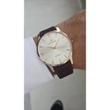 Raymond RYM-631494 QUARTZ KLASİK ERKEK KOL SAATİ- SLIM KASA - YENI SEZON ROSE-KAHVE BEYAZ