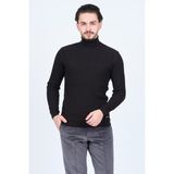Raymons Erkek Fitilli Tam Balıkçı Triko Yün Kazak 67822887 Siyah - XL
