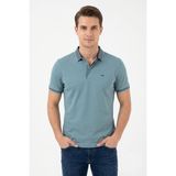 Raymons Erkek Polo Yaka Kısa Kollu Tişört Regular Kalıp T3000 BGL-ST05555 - Elma - XL