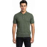 Raymons Erkek Polo Yaka Kısa Kollu Triko Tişört Regular Kalıp BGL-ST05560 - Haki - 2XL